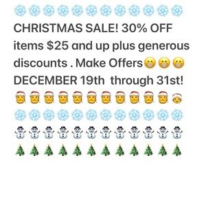 Christmas Sale Announcement